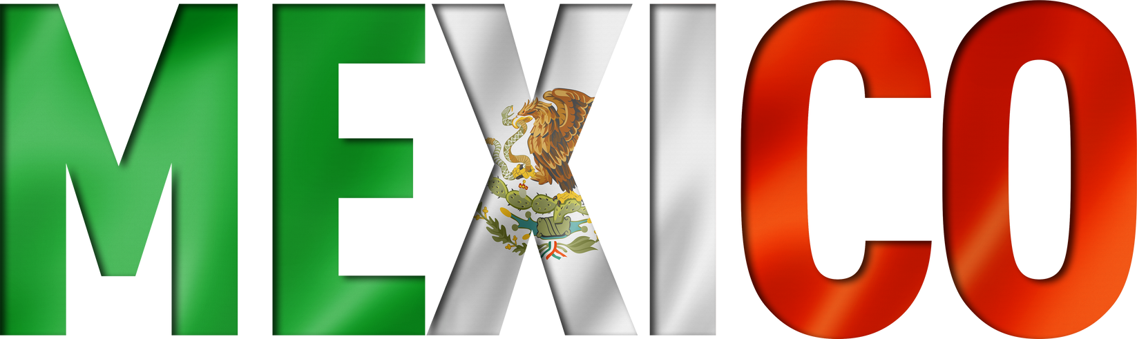 mexican flag text font